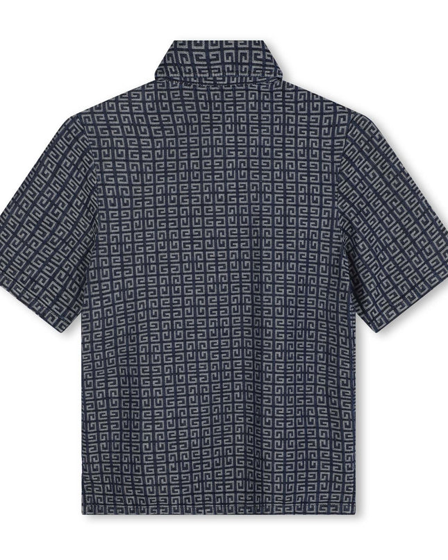 Blue Short Sleeve Short