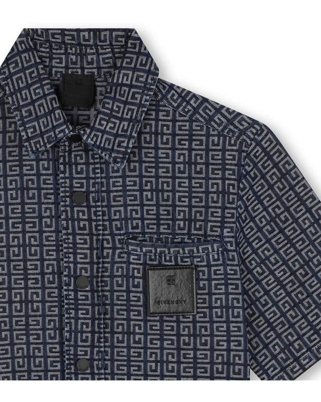 Blue Short Sleeve Short