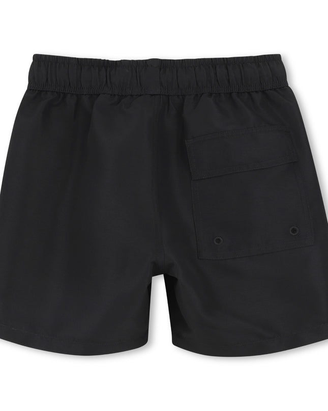 kids atelier givenchy Black Logo Swim Shorts
