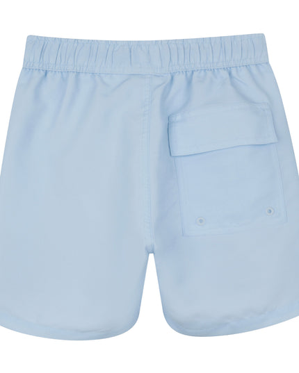kids atelier givenchy Pale Blue Logo Swim Shorts