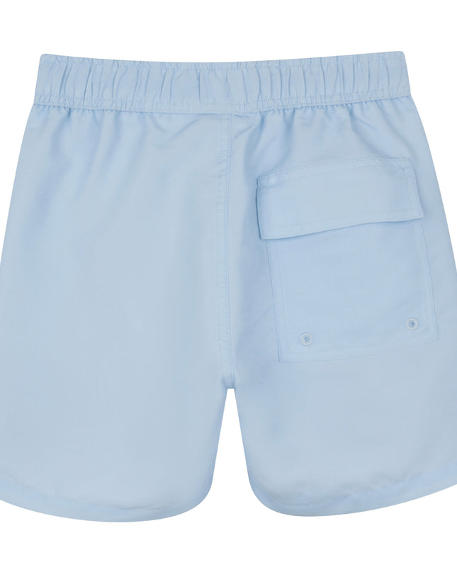 kids atelier givenchy Pale Blue Logo Swim Shorts