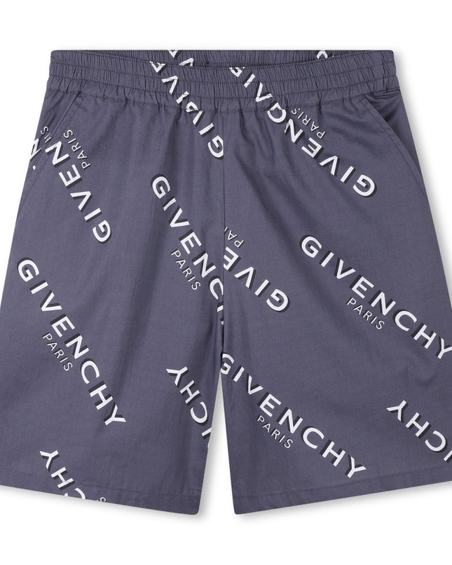 kids atelier givenchy Dark Grey Short Logo Set