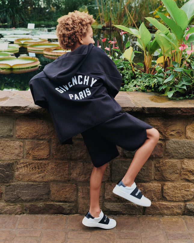 kids atelier givenchy Black Hooded Jacket