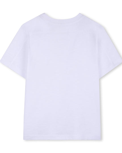 kids atelier givenchy  White Short Sleeve Logo T-Shirt
