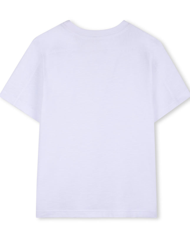 kids atelier givenchy  White Short Sleeve Logo T-Shirt