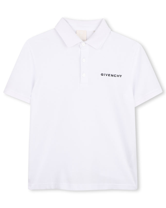 Kids atelier givenchy White Short Sleeve Polo