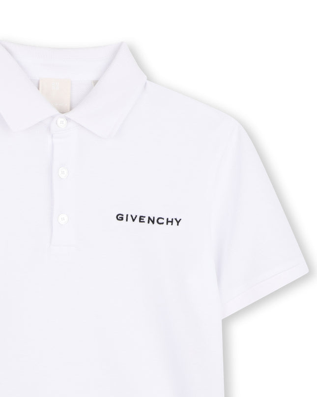 Kids atelier givenchy White Short Sleeve Polo