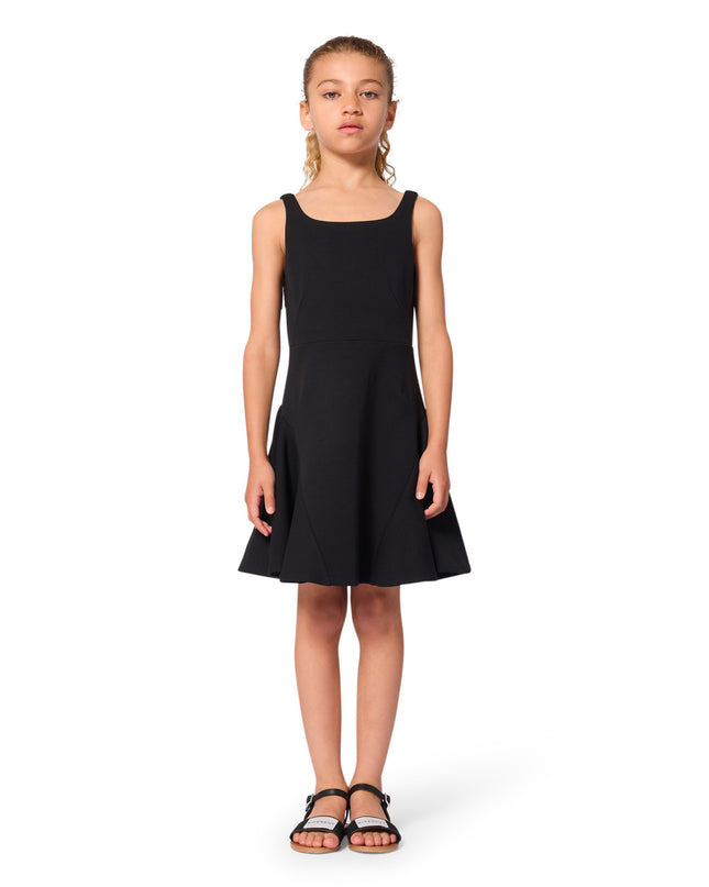 kids atelier givenchy Black Sleeveless Flared Dress