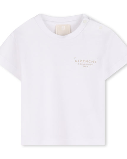 kids atelier givenchy white Short Sleeve Logo T-Shirt