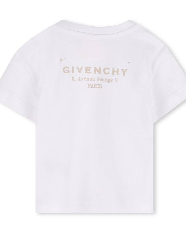 kids atelier givenchy white Short Sleeve Logo T-Shirt