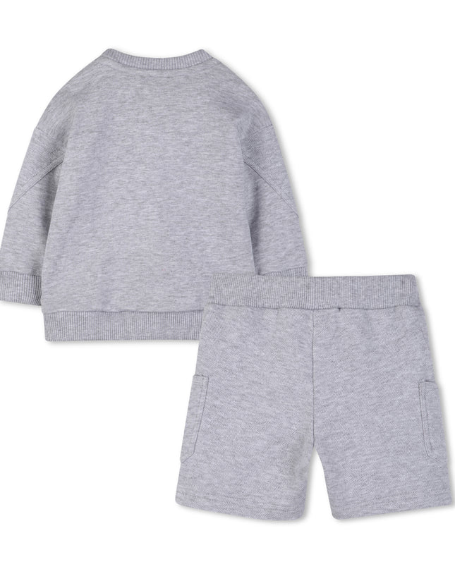 kids atelier givenchy Light Gray Givenchy Shorts Set