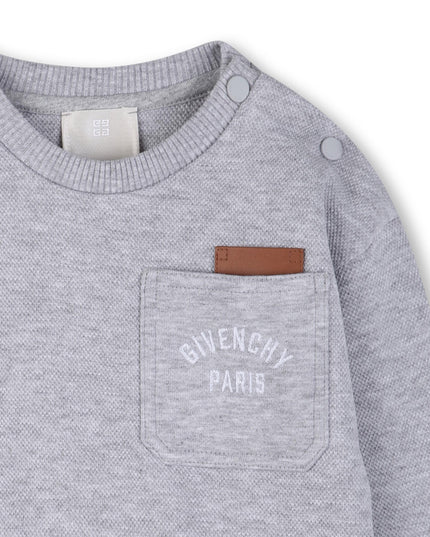 kids atelier givenchy Light Gray Givenchy Shorts Set