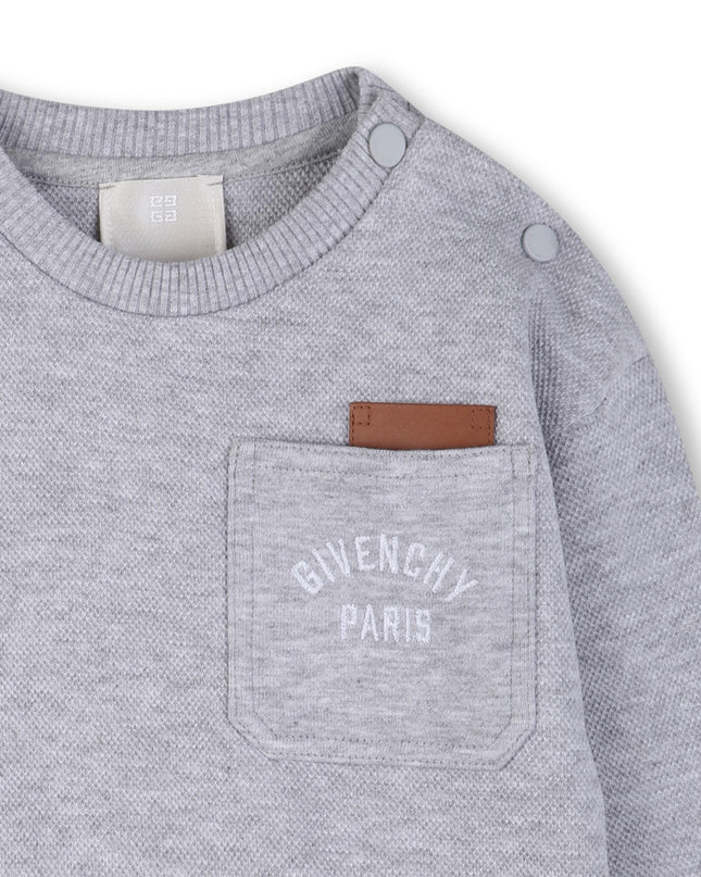 kids atelier givenchy Light Gray Givenchy Shorts Set
