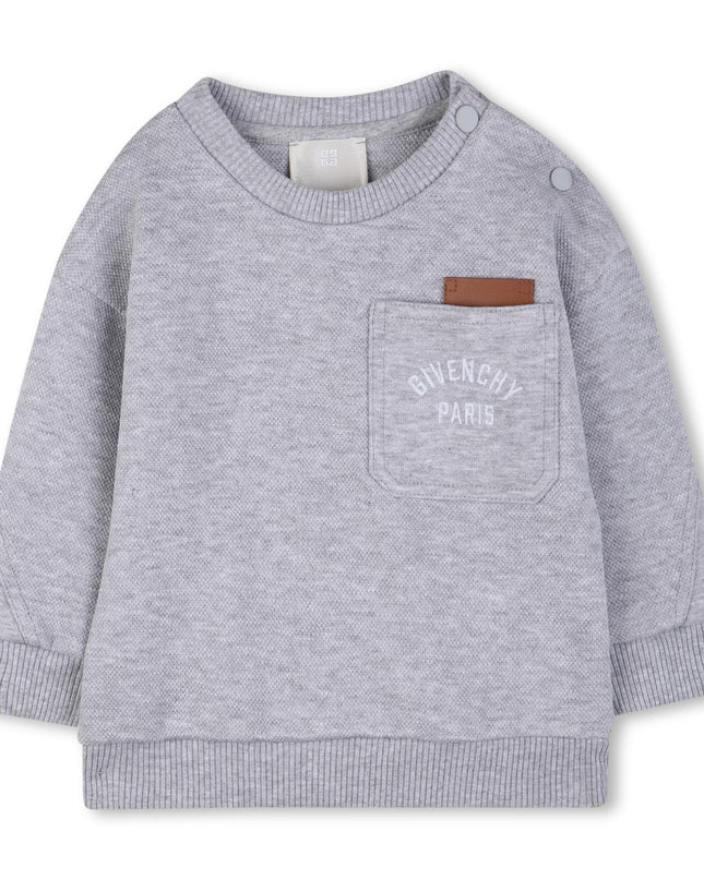 kids atelier givenchy Light Gray Givenchy Shorts Set