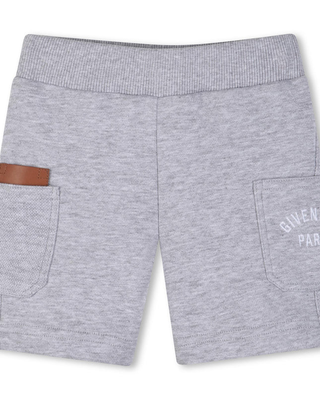 kids atelier givenchy Light Gray Givenchy Shorts Set