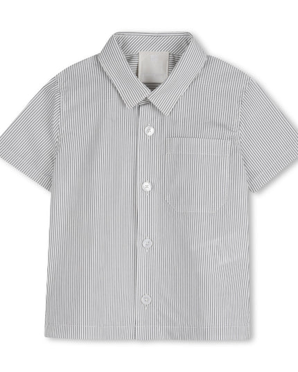 kids atelier givenchy Navy Striped Givenchy Shorts Set