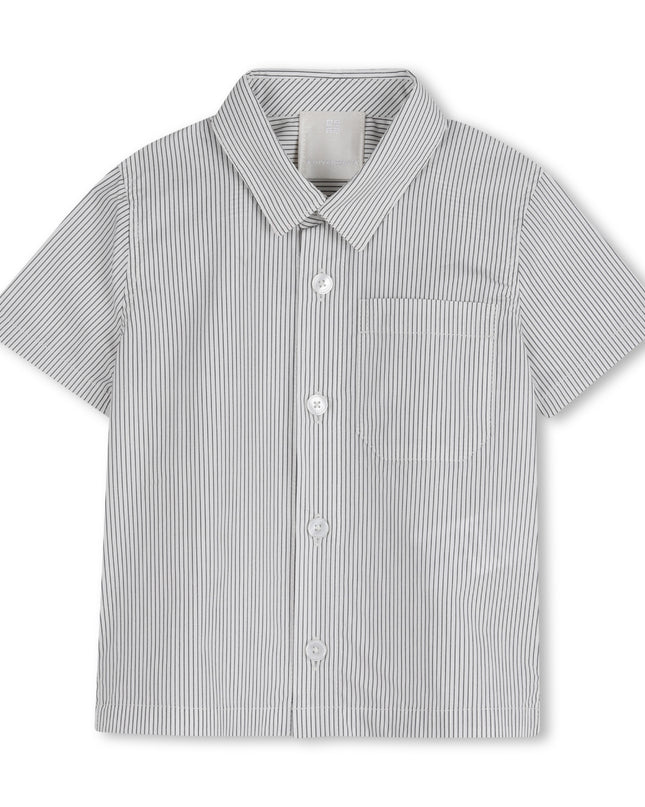 kids atelier givenchy Navy Striped Givenchy Shorts Set