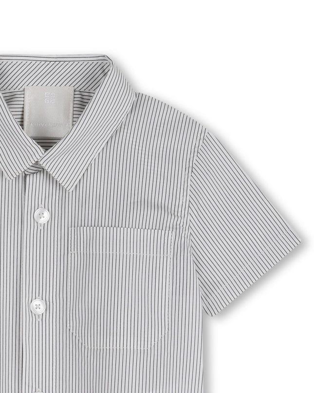 kids atelier givenchy Navy Striped Givenchy Shorts Set