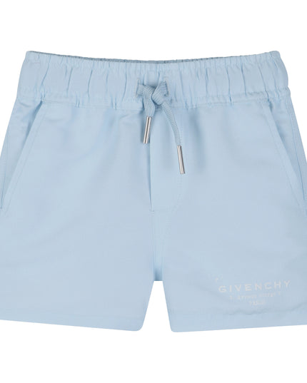 kids atelier givenchy Light Blue Givenchy Swim Shorts