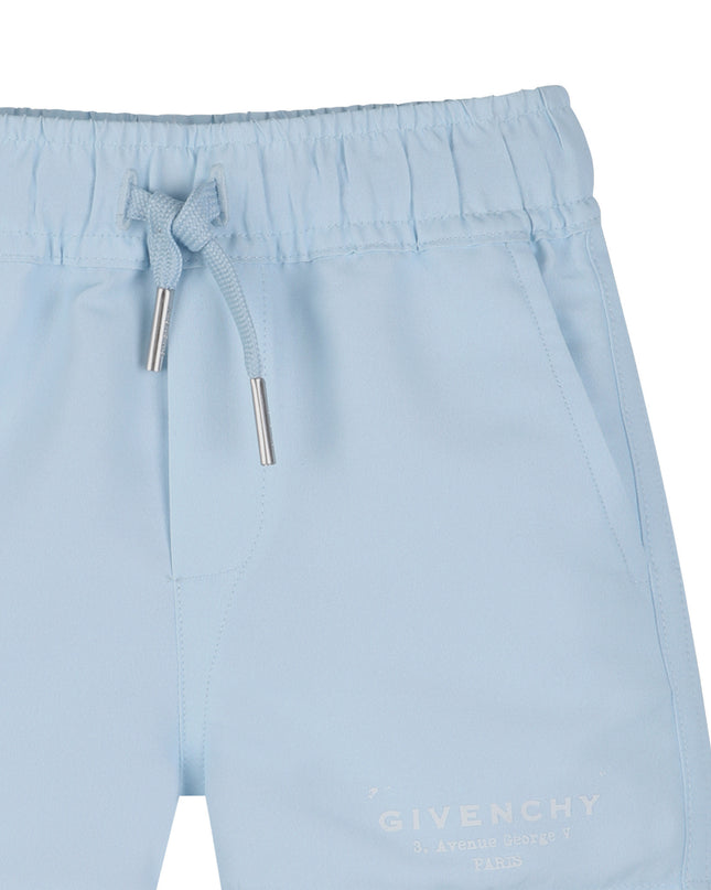 kids atelier givenchy Light Blue Givenchy Swim Shorts