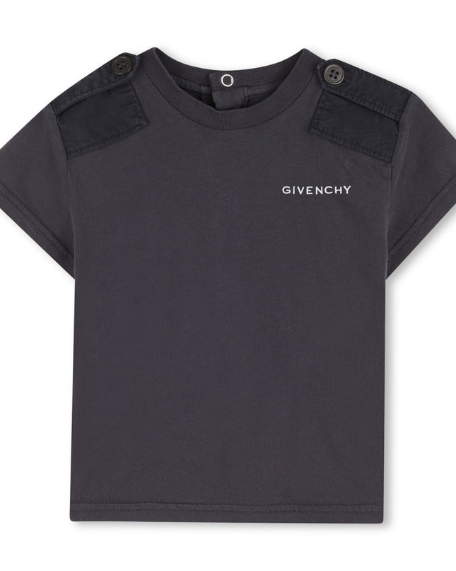 kids atelier givenchy Dark Gray Givenchy Logo T-Shirt