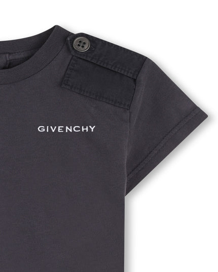 kids atelier givenchy Dark Gray Givenchy Logo T-Shirt