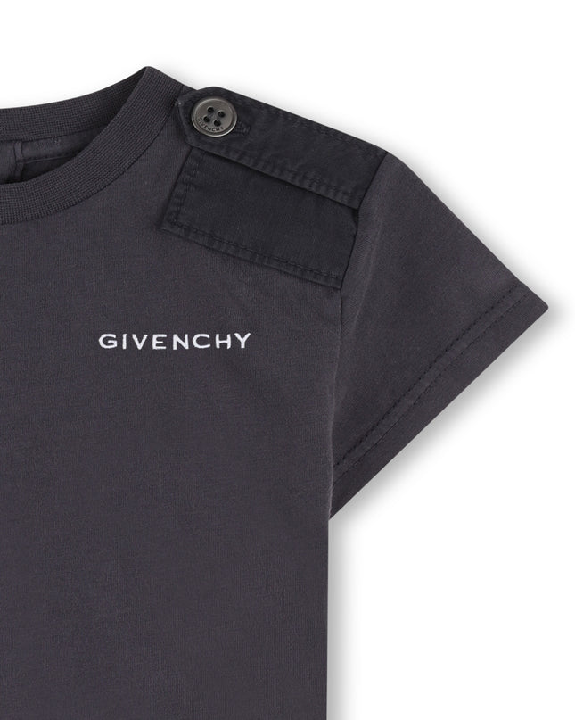 kids atelier givenchy Dark Gray Givenchy Logo T-Shirt