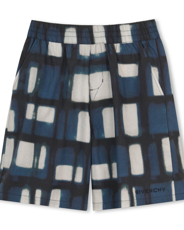 kids atelier givenchy Dark Blue Givenchy Patterned Shorts