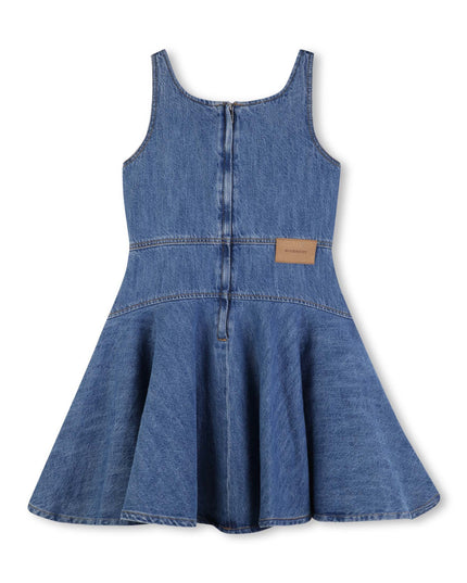 kids atelier givenchy Dark Blue Denim Flared Dress