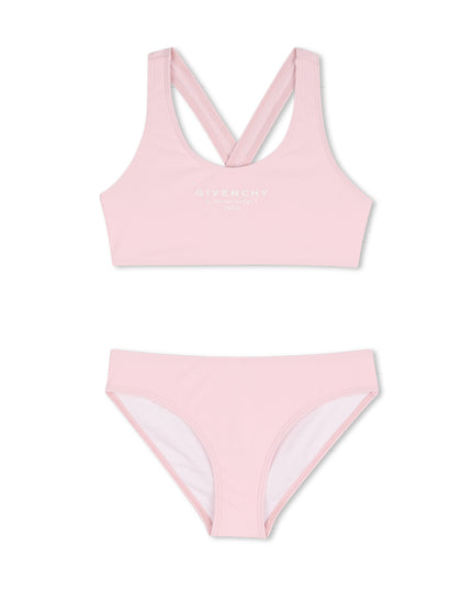 kids atelier givenchy Pink Givenchy Two-Piece Swimsuit