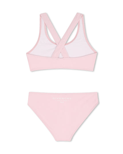 kids atelier givenchy Pink Givenchy Two-Piece Swimsuit