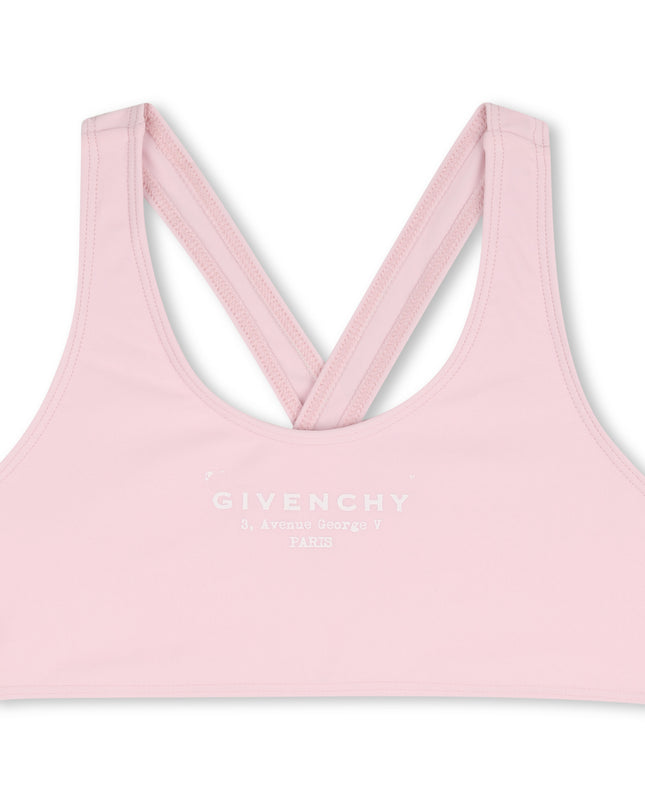 kids atelier givenchy Pink Givenchy Two-Piece Swimsuit