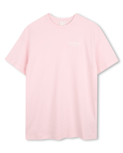 kids atelier givenchy Light Pink Short Sleeve Logo Dress