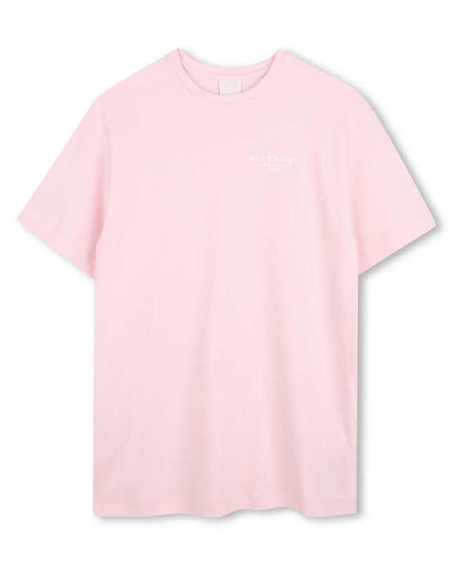 kids atelier givenchy Light Pink Short Sleeve Logo Dress