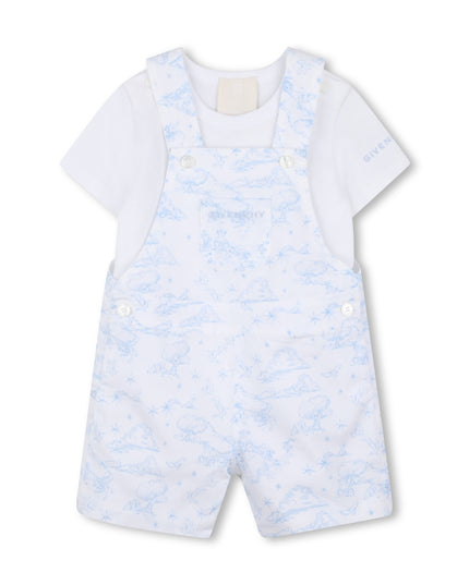 kids atelier givenchy White & Light Blue Givenchy Baby Set
