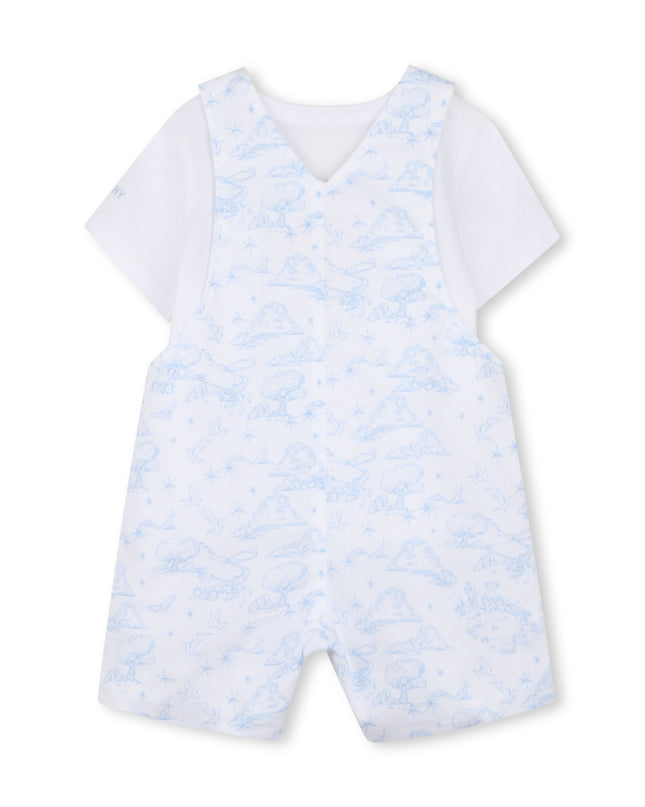 kids atelier givenchy White & Light Blue Givenchy Baby Set
