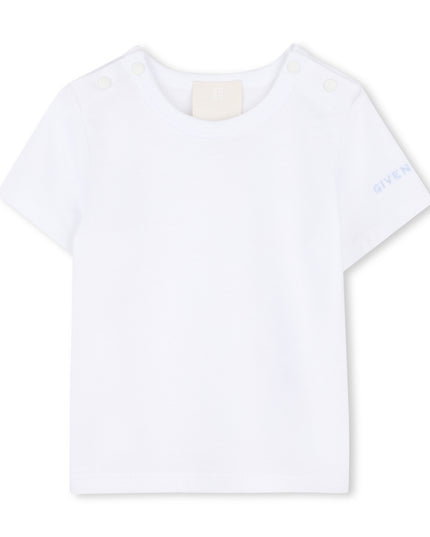 kids atelier givenchy White & Light Blue Givenchy Baby Set
