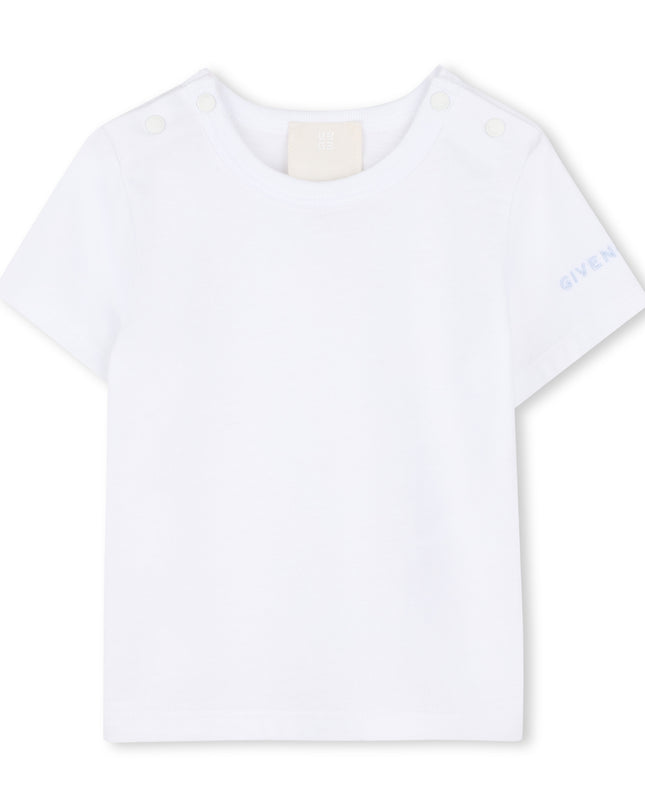 kids atelier givenchy White & Light Blue Givenchy Baby Set
