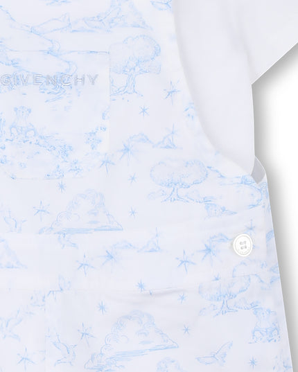 kids atelier givenchy White & Light Blue Givenchy Baby Set
