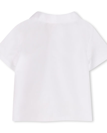 kids atelier givenchy White & Light Blue Givenchy Short Set