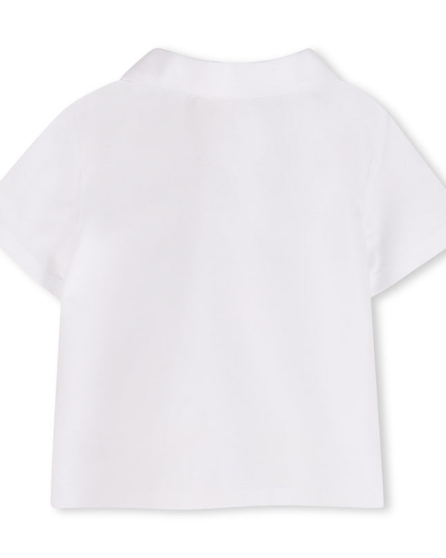 kids atelier givenchy White & Light Blue Givenchy Short Set