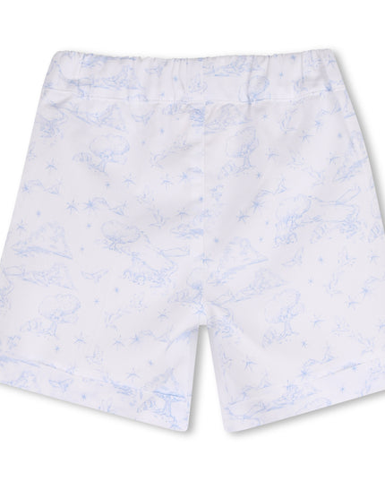 kids atelier givenchy White & Light Blue Givenchy Short Set