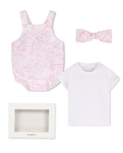 kids atelier givenchy Pink Givenchy Baby Outfit Set