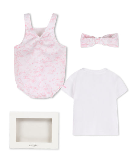 kids atelier givenchy Pink Givenchy Baby Outfit Set