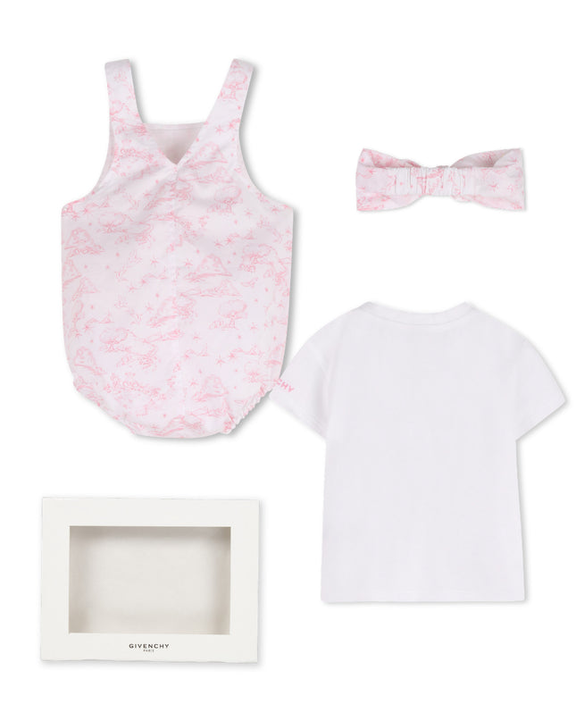 kids atelier givenchy Pink Givenchy Baby Outfit Set