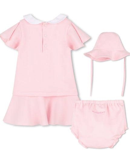 kids atelier givenchy Light Pink Givenchy Baby Dress Set