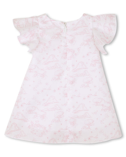 kids atelier givenchy White & Light Pink Givenchy Baby Dress Set