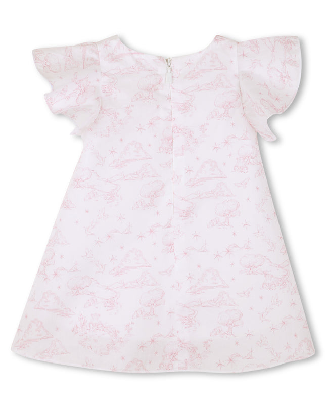 kids atelier givenchy White & Light Pink Givenchy Baby Dress Set
