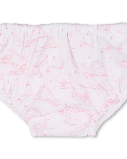 kids atelier givenchy White & Light Pink Givenchy Baby Dress Set