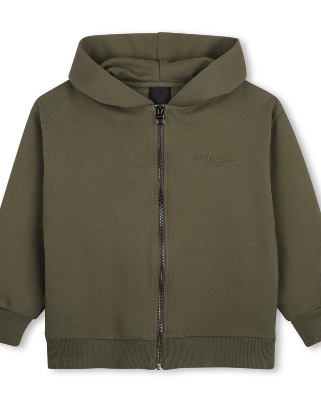 Kids Atelier Givenchy Olive Green Fleece Sweatshirt